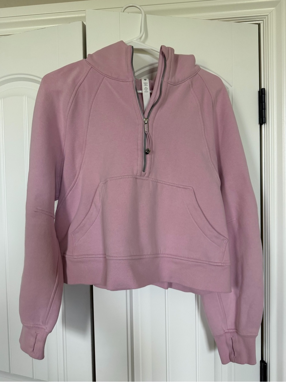 Lululemon Scuba Half-zip Hoodie, M/L, Peony Pink